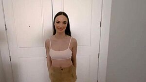 hazel moore rides her mans cock in the new tent