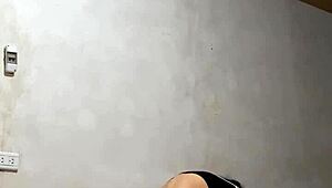 Hidden cam captures Colombian university babe undressing, her perfect body and big tits on display.