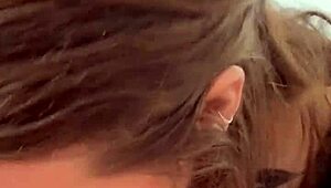 Eden ivy interview ends with blowjob and rimming in vertical pov.