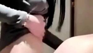 Colocando safado para mama e fodendo a bunda dele