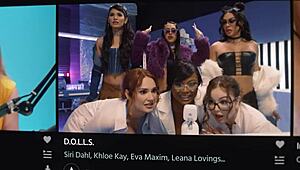 i tempted straight nicole doshi with lesbian strap-on anal