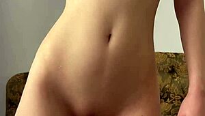 Cute Teen 18+ Fingers And Fucks Dildo In Homemade Shaved Pussy Wetness - Maiskii