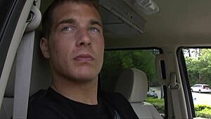 redhead mom milf teases boy playfully in stockings