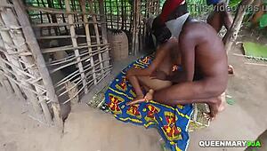 sex party in grandmas local hut with hardcore group fucking and creampie