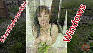 klaudia amber takes it all in her mouth outdoors!