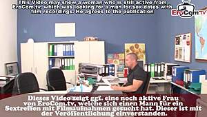 German college students seducing their director into a hot threesome in the classroom