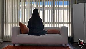 Hazel Moore waits for Rome Major and gets her pussy licked deeply.