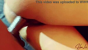 Passionate Hot Slutty College Girl Feels Her Tight Pussy Stretched by Monster Cock in Bedroom