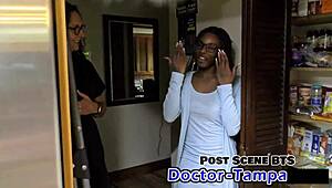 student interns giggling during dr tampa's hospital session