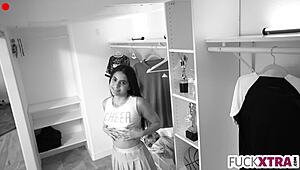 Boy spied on girls in the locker room and got lucky