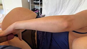 Stepson surprises stepmom with his dick