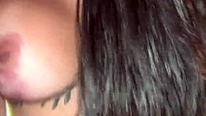 Latina milf fucks party friend hard outdoors