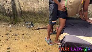 Naughty Uganda Girlfriend's Wild Chair Sex On First Naija Visit