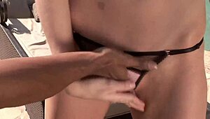 Faith Leone's Interracial Video: Experienced Brunette Swallows Big Cock Outdoor with Teasing