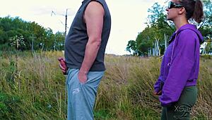 Perfect Ass Stranger Catches Guy Jerking Off Outdoors Fucks Him