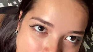 Cute Submissive Girlfriend Deep Sloppy Blowjob Big Dick