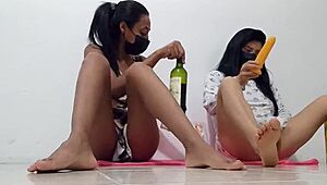 Horny And Dirty Latinas Reveal Their Taste For Lesbianism In Exhibitionist Flashing