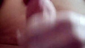 cumming hard with huge cock while everyone sleeps naked