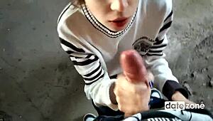 Girlfriend Wears Cum-Filled Panties