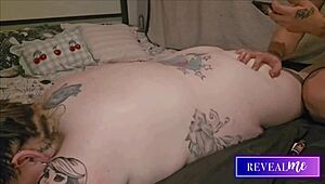 Revealme curvy babe massage hot wax back and tit drip fetish