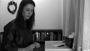 Sexy brunette enjoys a relaxing shower bath