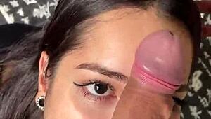 Cute Submissive Girlfriend Deep Sloppy Blowjob Big Dick