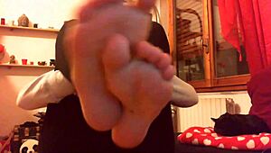 Sweaty feet after yoga class