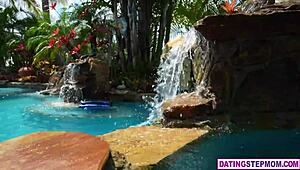 shy stepsons get a wild group lesson in hardcore fucking from their two milf stepmoms, exploring taboo sex and blowjobs