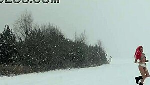 let's cool down outdoors, flashing in the garden