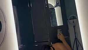 My Neighbor Saw The Video And Came To Fuck In Front Of The Mirror!