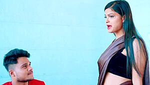 newly married bhabhi seduced by her naughty devar on the bed, leading to passionate encounters