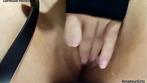 Naughty Teen Girl Massages Her Soft Pussy While Waiting for Cock to Fuck