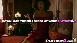 curly latina bruna rocha exposes her amazing body. she poses seductively