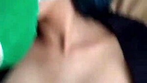 i fuck that hot skinny girl at home and she cum on tits too