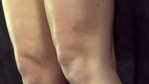 I humilate the restrained in BDSM session.