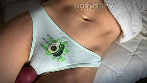 Big dick risky teasing and fuck hairy wet pussy orgasm.