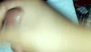 Cumming while masturbating to sexy porn