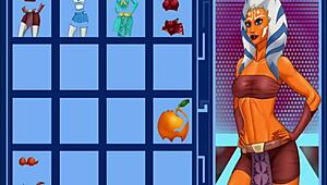 She dances with handjob and tit play