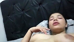 perverted stepbrother licks delicious pussy of 18-year-old latina stepsister in russian homemade roleplay