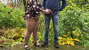 Couple Pees Together In Public Fetish Outdoors