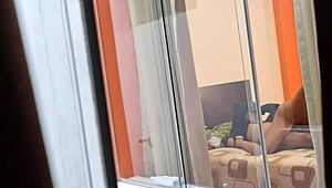 My Colombian Neighbor Fucking With Her Boyfriend Voyeur