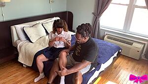 dakota marr, suck that big black cock in school uniform?