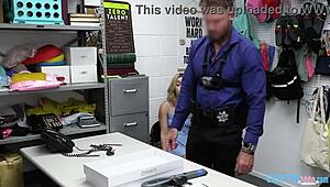 Teen Thief Chanel Camryn Gets Fucked Hard by Security Guard Justin Magnum!