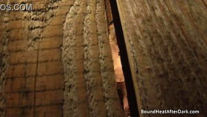 Voyeur Lesbian Slave Masturbates and Orgasms Watching Naked Madame