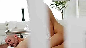 Jade kimiko's tight pussy massages big cock during interracial sex