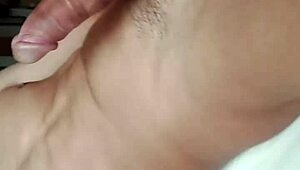 Hot guy with big dick masturbates publicly in front of the window