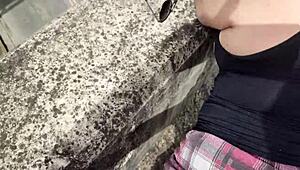 Hot Chubby Girl Fucking In The Street In Front Of People