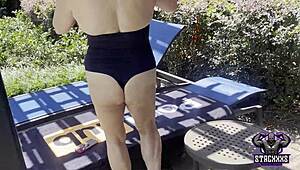 stacxxxs presents steamy pool day with hawaiian angel