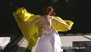 big tit ginger ends oriental dance performance