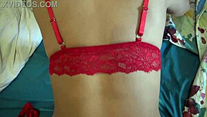 Perverted stepmother wants stepson watching her piss from hairy pussy